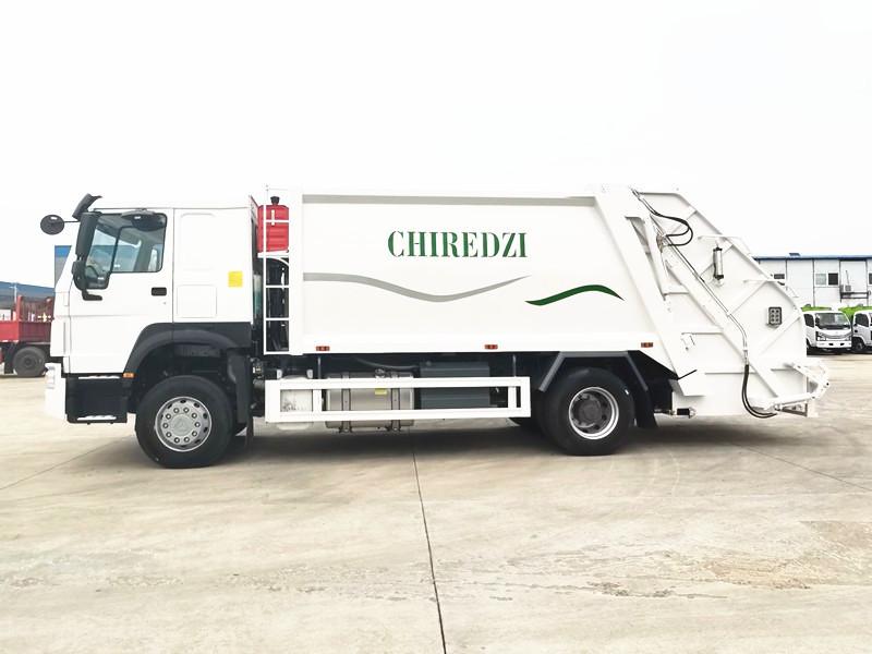 China HOWO 15m3 Refuse Compactor Truck  Rubbish Bin Collection Dump Truck Garbage Truck