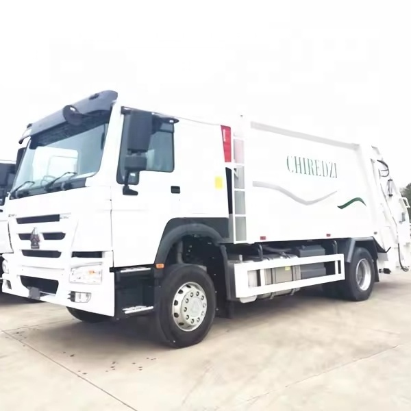 China HOWO 15m3 Refuse Compactor Truck  Rubbish Bin Collection Dump Truck Garbage Truck