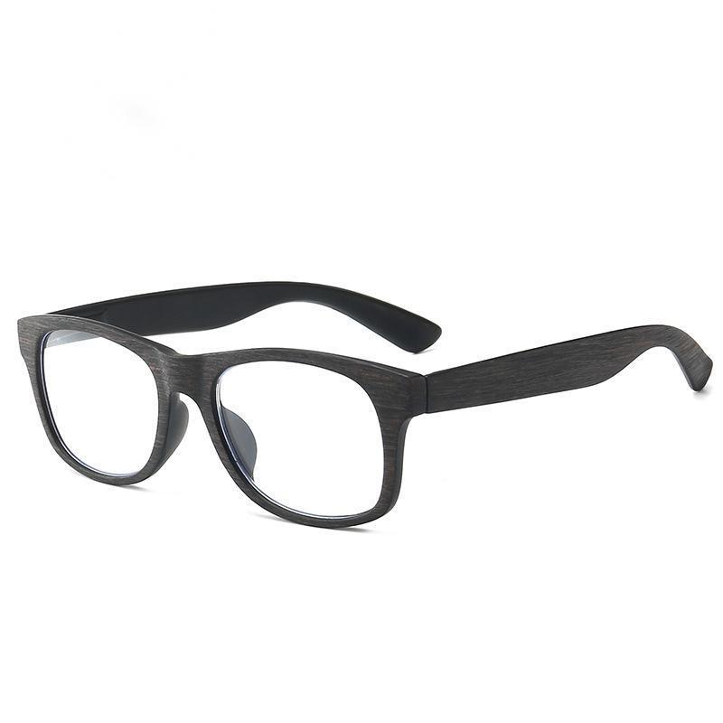 Wood Grain Retro Anti-Blue Reading Glasses Cross-Border New High-Definition Reading Mirror Personality Frame Reading