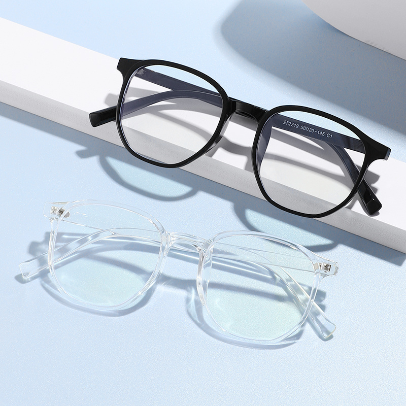 Instagram new product TR90 optical frame anti blue light blocking flat glasses