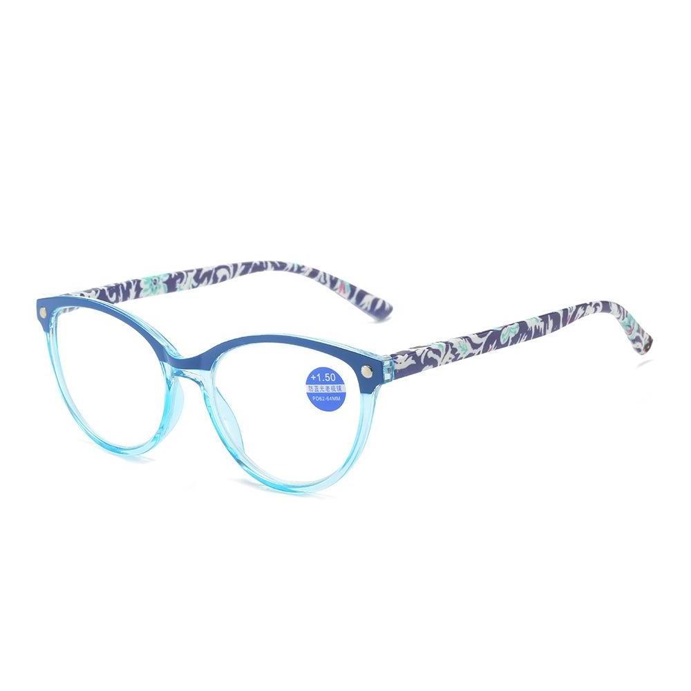 New Anti-Blue Light Fashion Reading Glasses Cross-Border High-Definition Comfortable Reading Glasses for The Elderly Reading