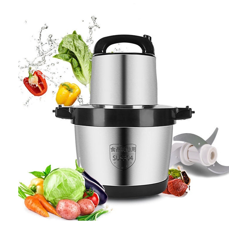 Multifunction 6L Large Capacity Yam Pounder Home Kitchen Food Grinders Cheap Stainless Steel Best meat chopper