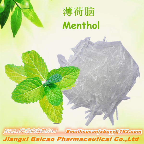 Natural Flavor & Fragrance Cas 89-78-1 Manufacturer Top Grade Good Price Menthol Crystal for food additive