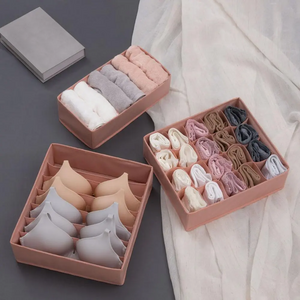 Underwear Organizer Boxes Wardrobe Drawer Divider Clothes Storage Box Folding Socks Bra Organizer