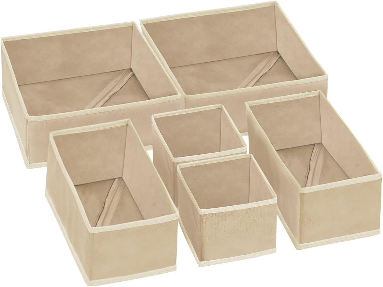 Foldable Cloth Storage Box Closet Dresser Drawer Divider Organizer Basket Bins for Underwear Bras