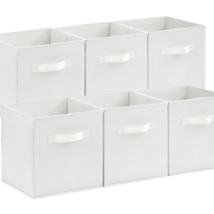 6pcs pack home shelf basket Collapsible Storage Cubes Foldable Closet Organizers collapsible Fabric Storage Bin Box