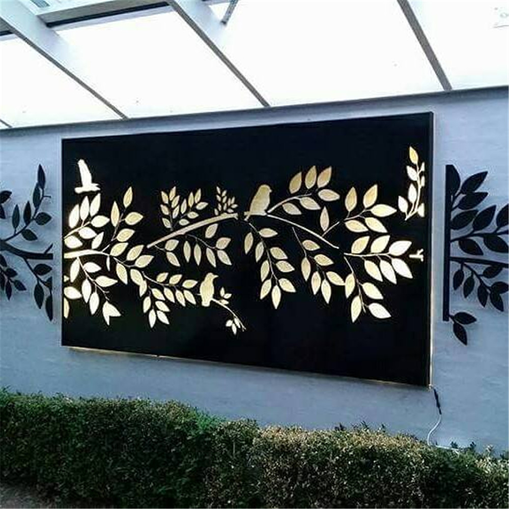 modern design decoration aluminium laser cut metal screens panels