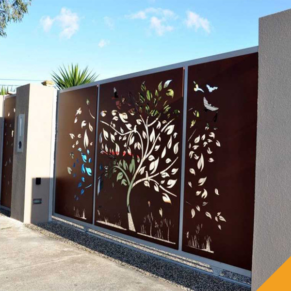 decorative professional high quality customized laser cut fencing panels