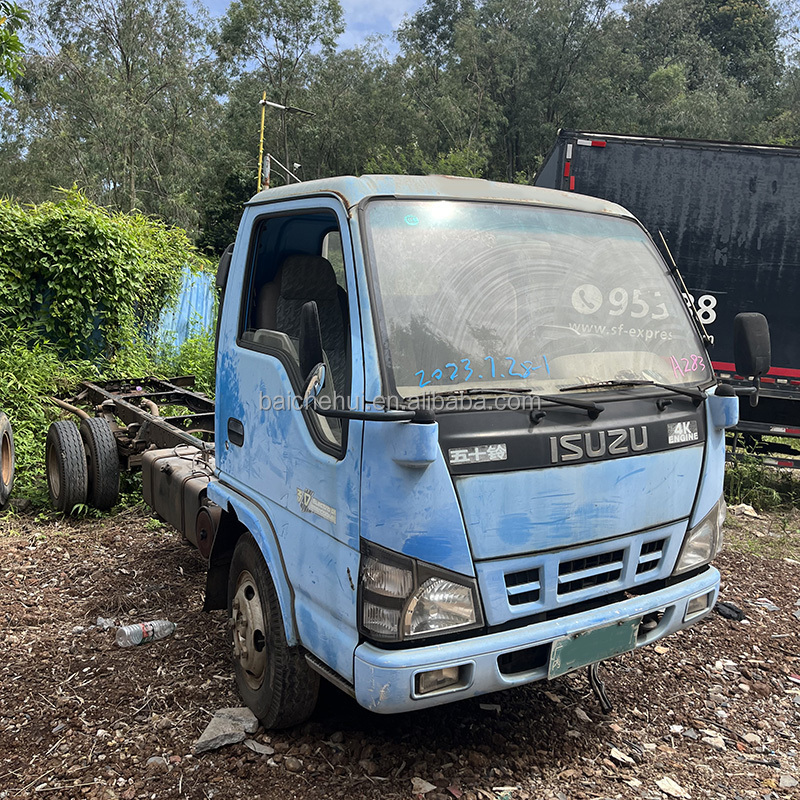 used Isuzu trucks 600p 4K 4X2 4x4 camion used Light Truck lorry caminhao130hp Diesel Engine cargo truck For Sale