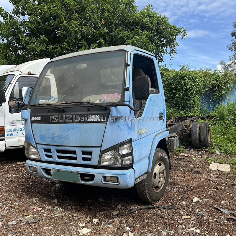 used Isuzu trucks 600p 4K 4X2 4x4 camion used Light Truck lorry caminhao130hp Diesel Engine cargo truck For Sale