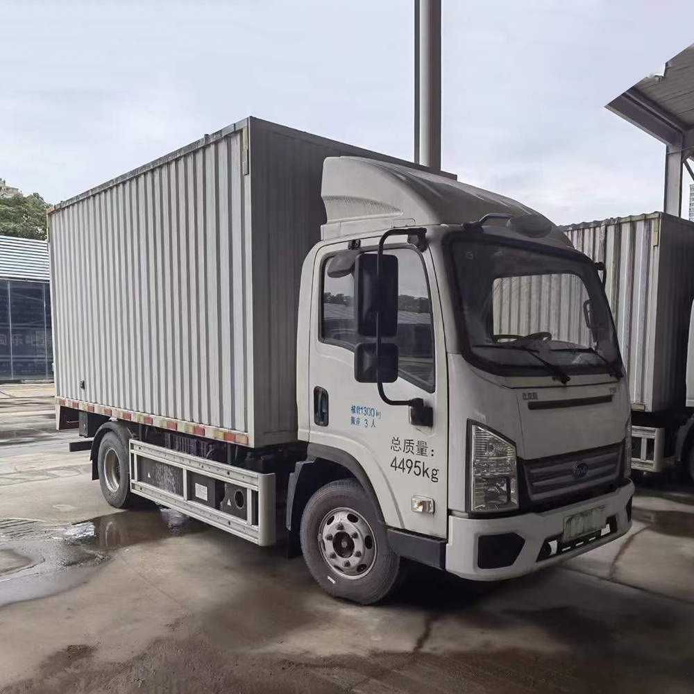 good price BYD  4x4 4x2 116HP cargo trucks mini truck  Engine Automatic Used Electric Truck