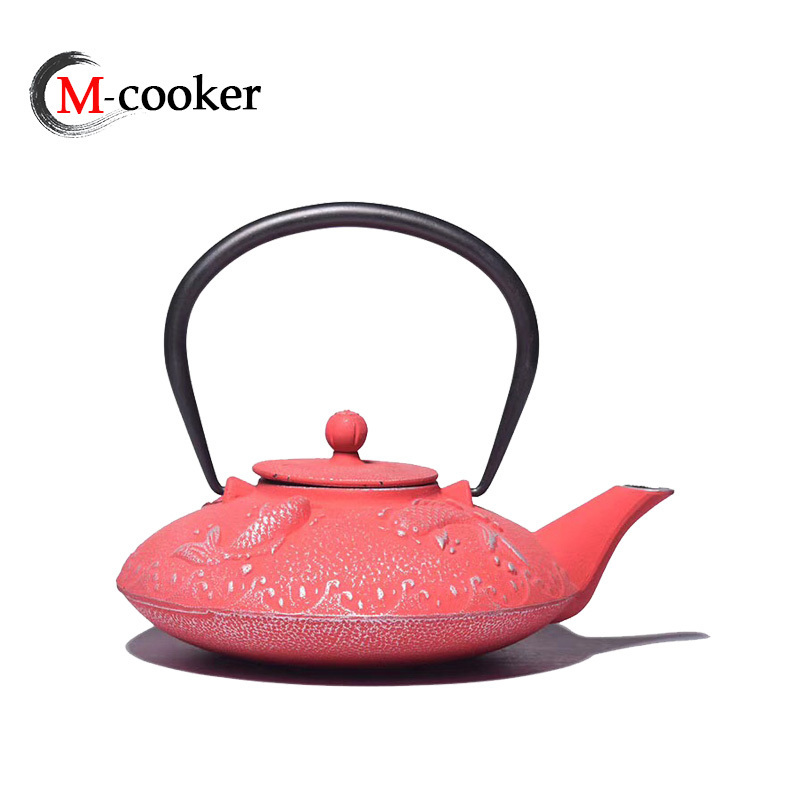 Cheap price chinese antique metal teapots japanese cast iron teapots teapot with metal lid