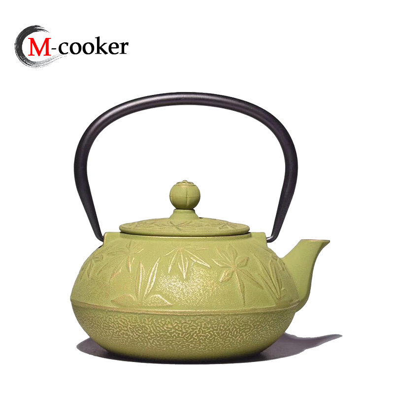 Wholesale Cast iron enamel warmer teapot set water kettle