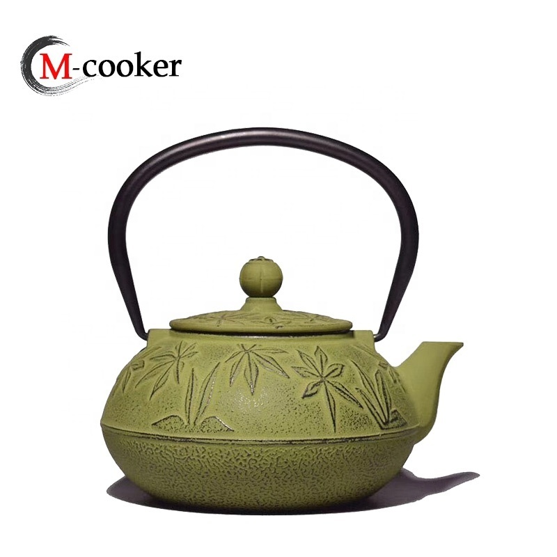 Wholesale Cast iron enamel warmer teapot set water kettle