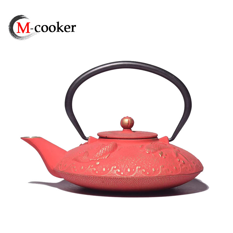 Cheap price chinese antique metal teapots japanese cast iron teapots teapot with metal lid