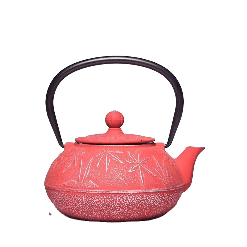 Wholesale Cast iron enamel warmer teapot set water kettle