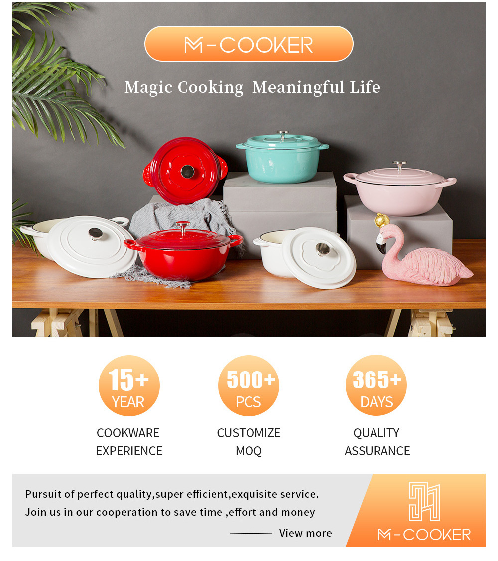 mcooker 24cm new design kitchen cookware pumpkin shape cast iron casserole cast iron dutch oven enamel pot