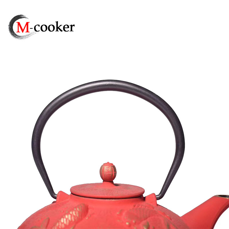 Cheap price chinese antique metal teapots japanese cast iron teapots teapot with metal lid