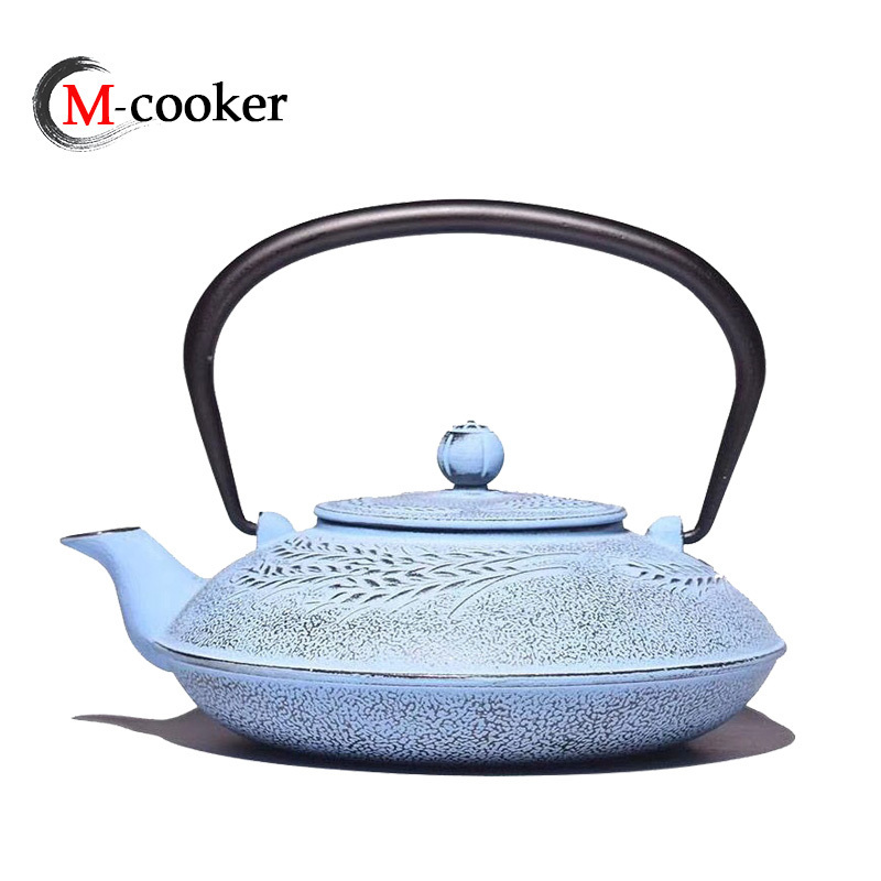 Cast Iron Teapot Japanese Iron Tea Pot Tea Kettle for Boiling Water Oolong Tea with Stainless Steel Kung Fu Infuser