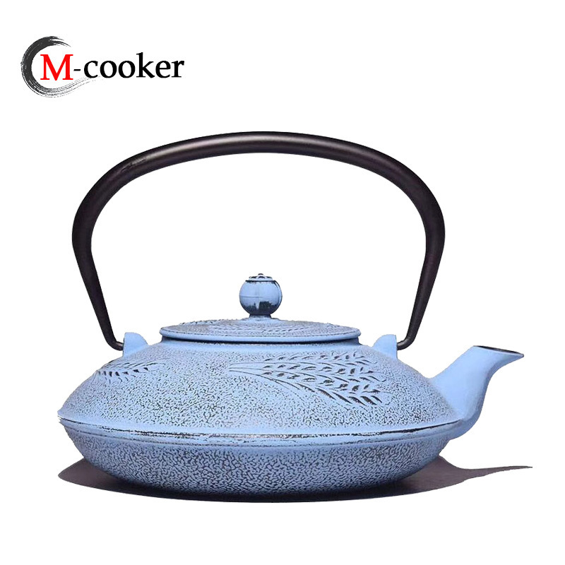 Cast Iron Teapot Japanese Iron Tea Pot Tea Kettle for Boiling Water Oolong Tea with Stainless Steel Kung Fu Infuser