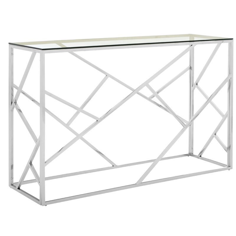 Stainless living room furniture stainless steel console table modern glass/marble console table white and good console table