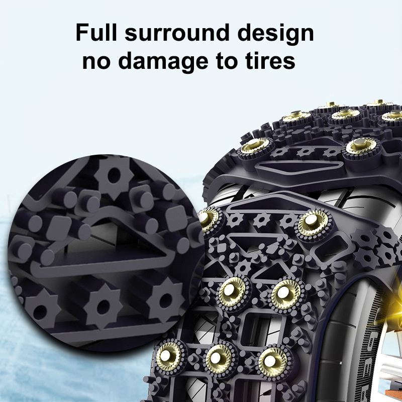 New Automobile Tire Snow Chain Car Universal Snow Chain Vehicle Tire Snow Chains Car Tire Accessories