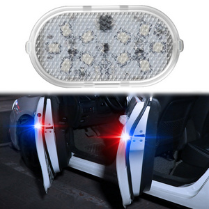 Vehicle Warning Light Wireless Magnetic Rechargeable Emergency Strobe led Auto Lamp Laser Signal Car Door Warning Light