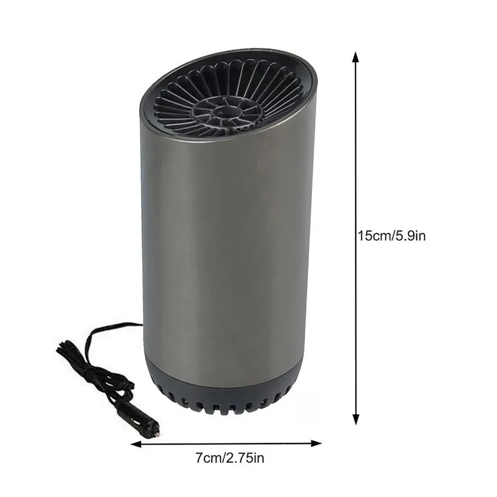 Car Portable  12V/24V Car Heater with Suction Holder Defrosting and Defogging Fan Vehicle Heating Cooling Fan