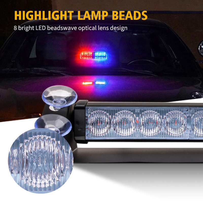 12V/24V Truck Vehicle Strobe LED Lights Warning Light Bar for Car Emergency Signal LED Flashing Side Marker Light