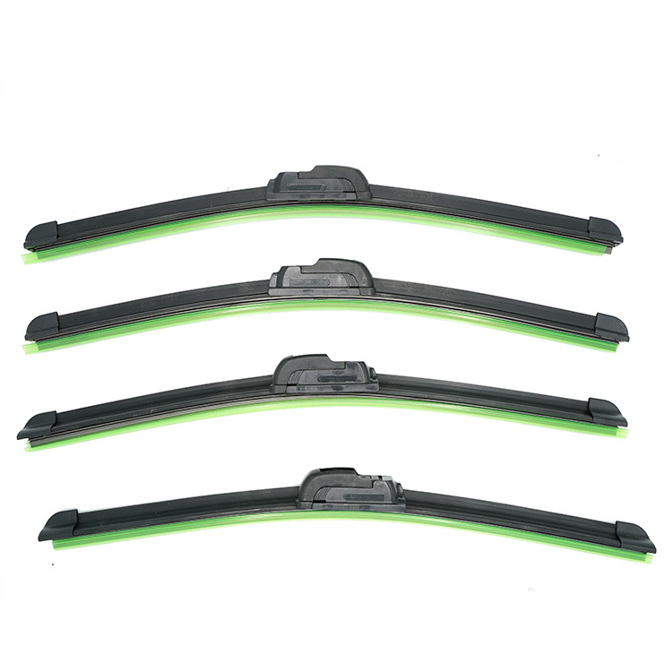 Car rubber hybrid arm windshield wiper blade display universal multi silicone windscreen blades wipers for cars