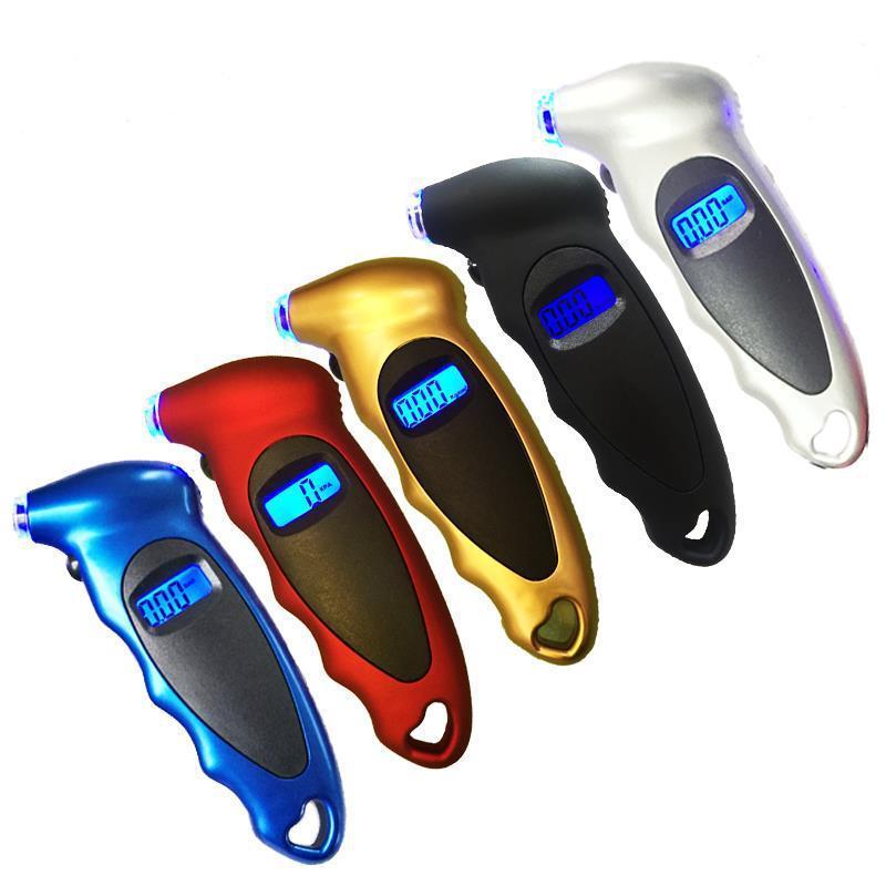 OEM Car Tires Accessorles Bike LCD Light Digital Tire Pressure Gauge ABS Digital Air Tire Pressure Gauge