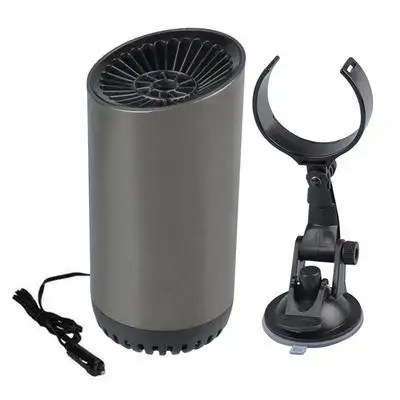 Car Portable  12V/24V Car Heater with Suction Holder Defrosting and Defogging Fan Vehicle Heating Cooling Fan