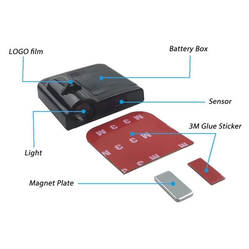 Customized logo Roof Car Door Light Hd Led Logo Spot Projector Decorative Ambient Light Accessories Interior Led Car Lighting