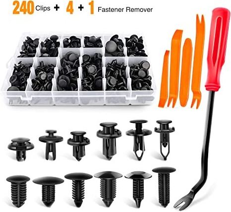 Factory wholesale 240PCS Bumper Retainer Clips Car Plastic Rivets Fasteners Push Retainer Kit Auto Push Pin Rivets Set