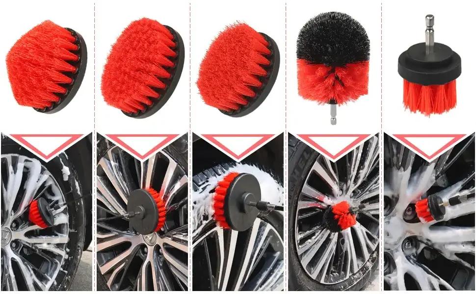 24Pcs Sponge Foam Polishing Pad Washer Car Detailing Cleaning Towels Brush Set Tools Products  Promotional Gift Set