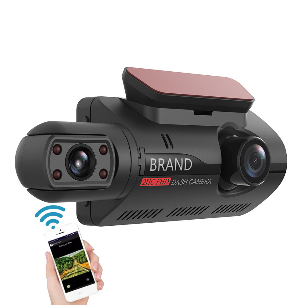 NEW A68 Car Camera Dash Camera Dvr 3.5 Inch Ips Screen 1080p Dual Dash Cam Front And Inside Wifi Car Black Box Dash Cam