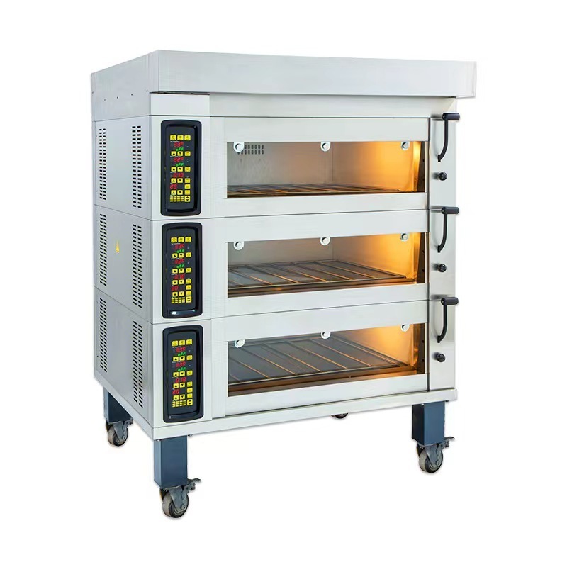 Factory Hot Sale European 2 Layers 4 Trays Oven Bread Cookies Cakes Pound Cake and Sandwich Breads