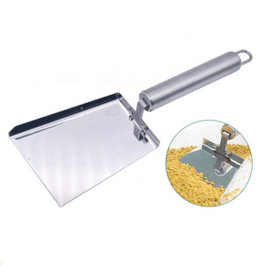 New all stainless steel pollen shovel cleaning shovel Beekeeping tool for beehive box