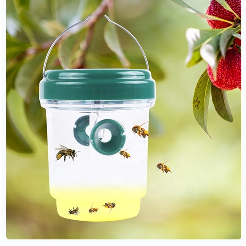 1PCS BEE Trap Outdoor - Solar Powered Wasp Killer - Effective Hornet Trap for Hornets, Insects,Fruit Fly Trap