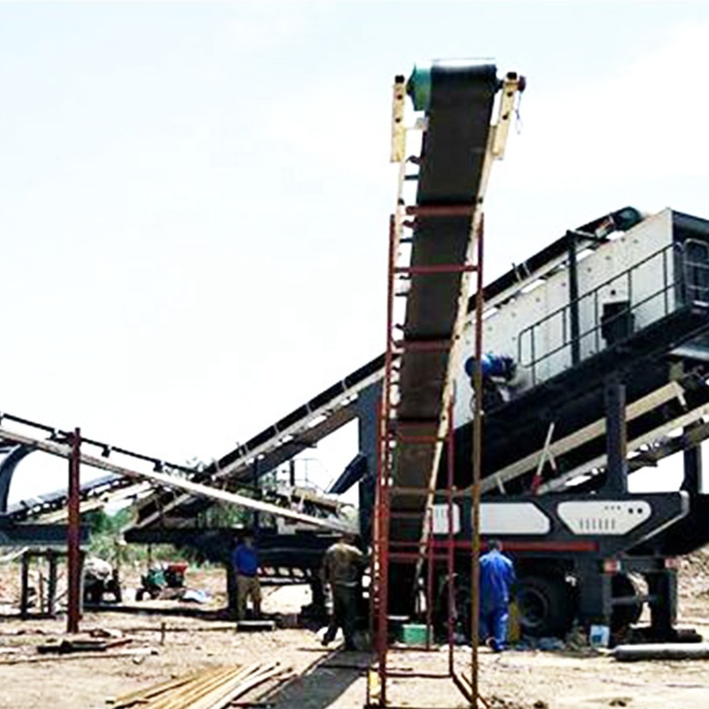 Rubber Brick Belt Conveyor, Sand Belt Conveyor, Coal Mine Conveyor Belt Inclining Conveyor Steel Rubber Adjust Speed Motor 380v