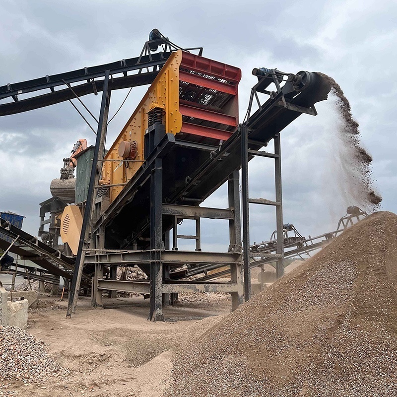 Capacity 80t/h Complete Set Stone Crushing Plant For Limestone, With Feeder, Jaw Crusher, Vibrating Screen, And Belt Conveyor