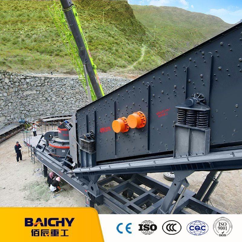 Portable Gravel Crushing Plant, Mobile Stone Crusher, Mobile VSI Sand Making Machine With Vibrating Screen