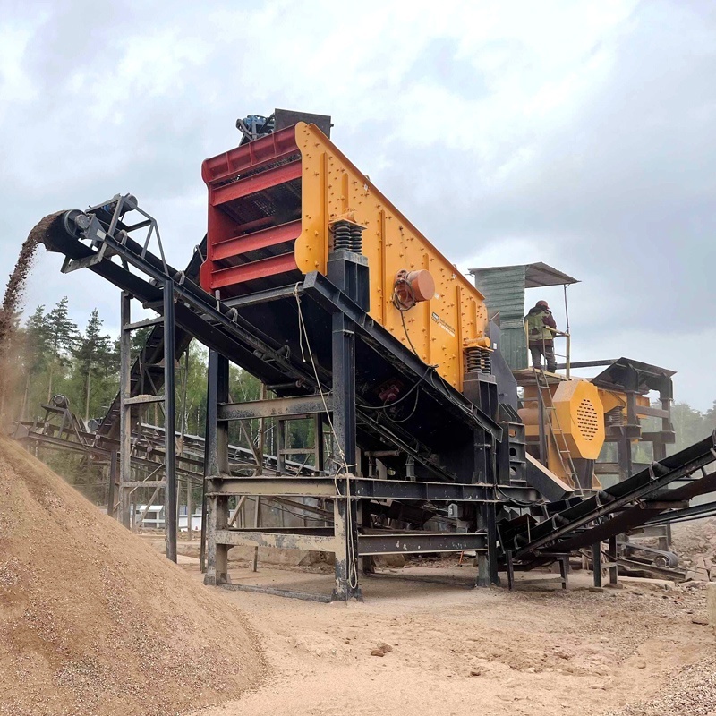 Capacity 80t/h Complete Set Stone Crushing Plant For Limestone, With Feeder, Jaw Crusher, Vibrating Screen, And Belt Conveyor