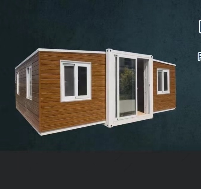 BAIDA Flat pack luxury modular glass wooden tiny house prefabricated living container house prefab container home