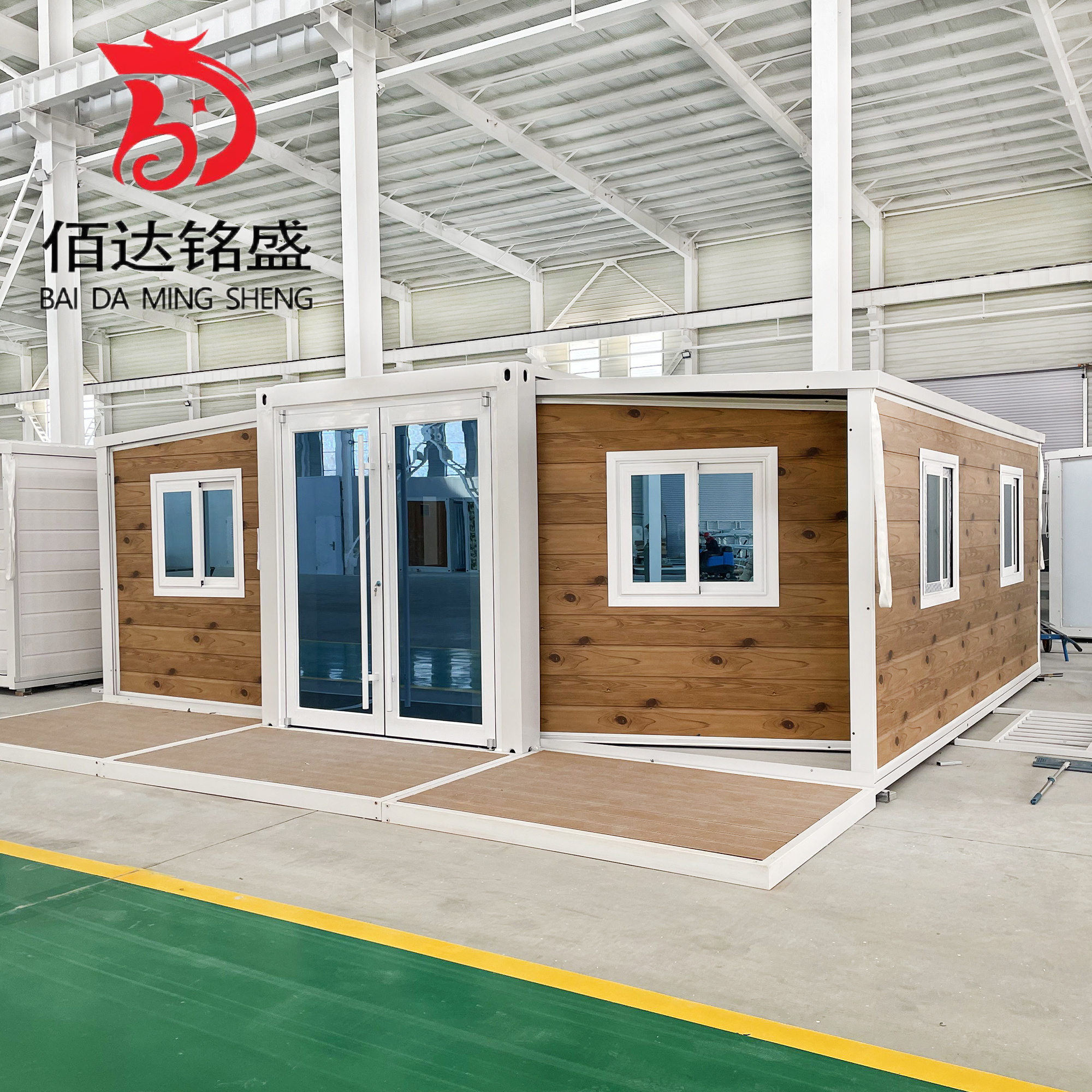 Tiny Container Home Design Foldable Prefabricated Container Tiny Homes Ship 2 Bedroom Container House With Balcony