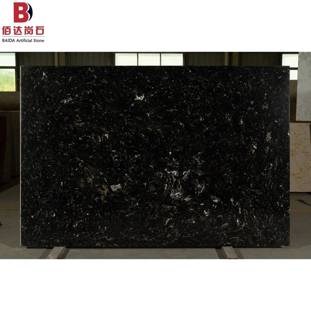 YLBD Artificial Marble Kitchen Countertop Quartz Top Artificial Stone Wall Modern