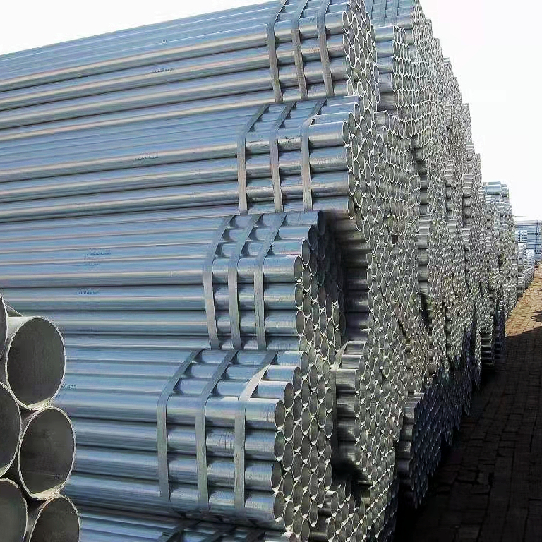 Hot-dip steel pipes Galvanized steel pipes are used in construction Galvanized steel scaffold