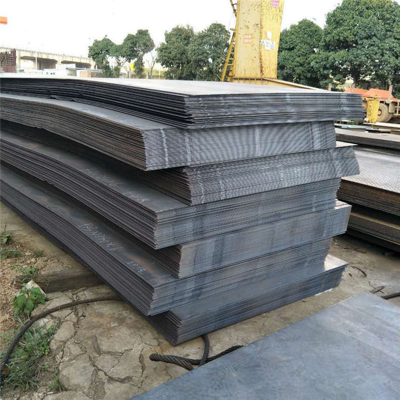 Galvanized pattern plate truck steel plate construction site anti-skid stair tread pattern plate can fold zero cutting