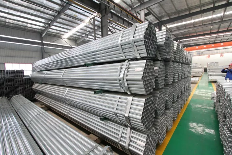 Hot-dip steel pipes Galvanized steel pipes are used in construction Galvanized steel scaffold