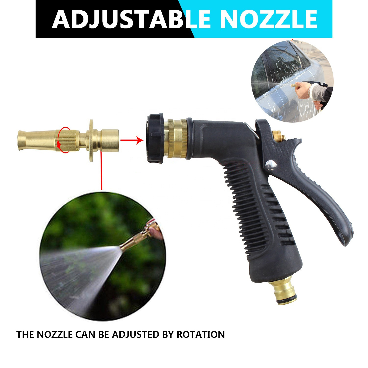 Foam Gun Low Pressure Connect With Regular Hose